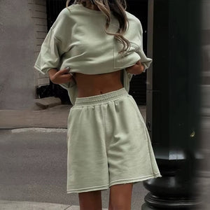 Oversized Top Relaxed Fit Chest Pocket