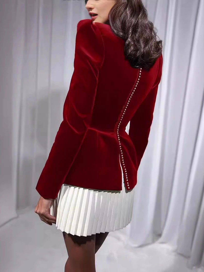 Structured Top - Peplum Waist, Square Neck