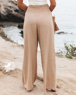 Wide-Leg Trousers - High-Waisted, Flowing Fit