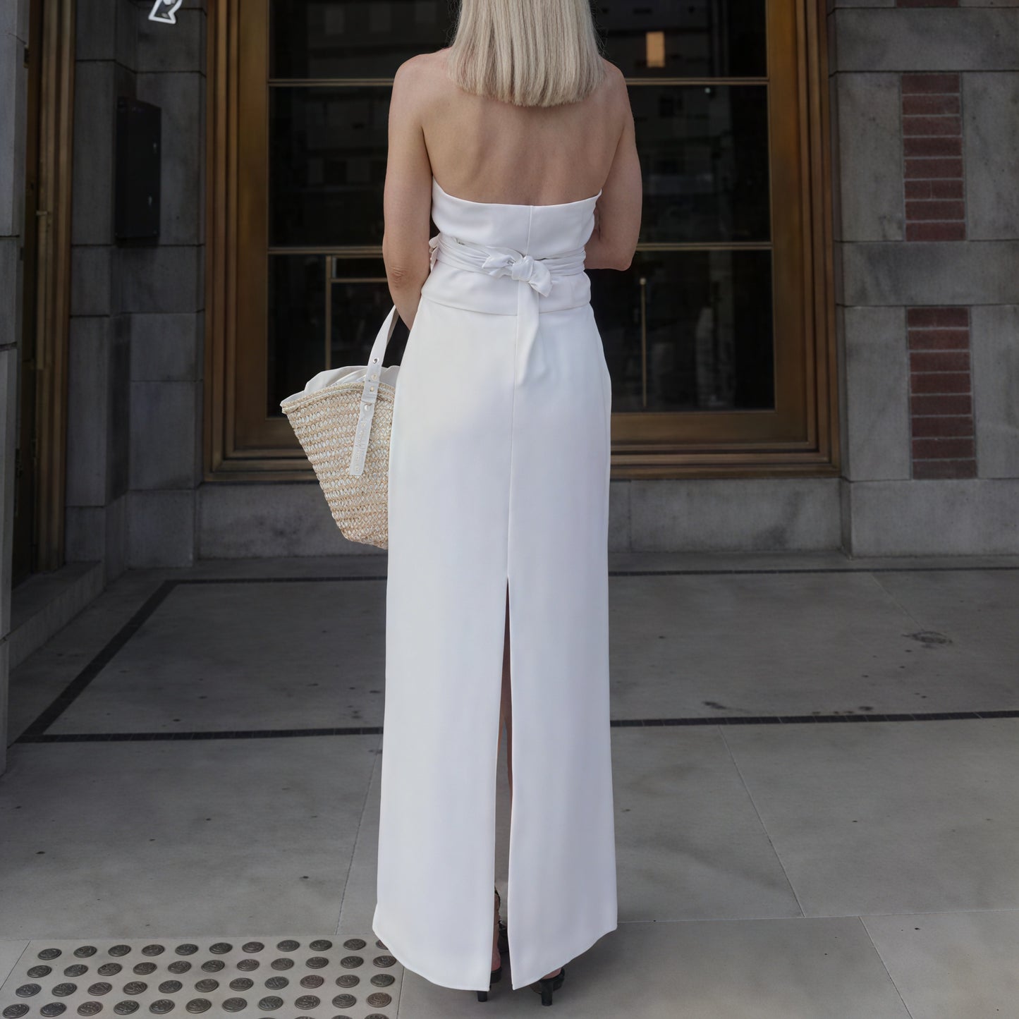 Halter Top Two-Piece Suit - Tailored Vest Design