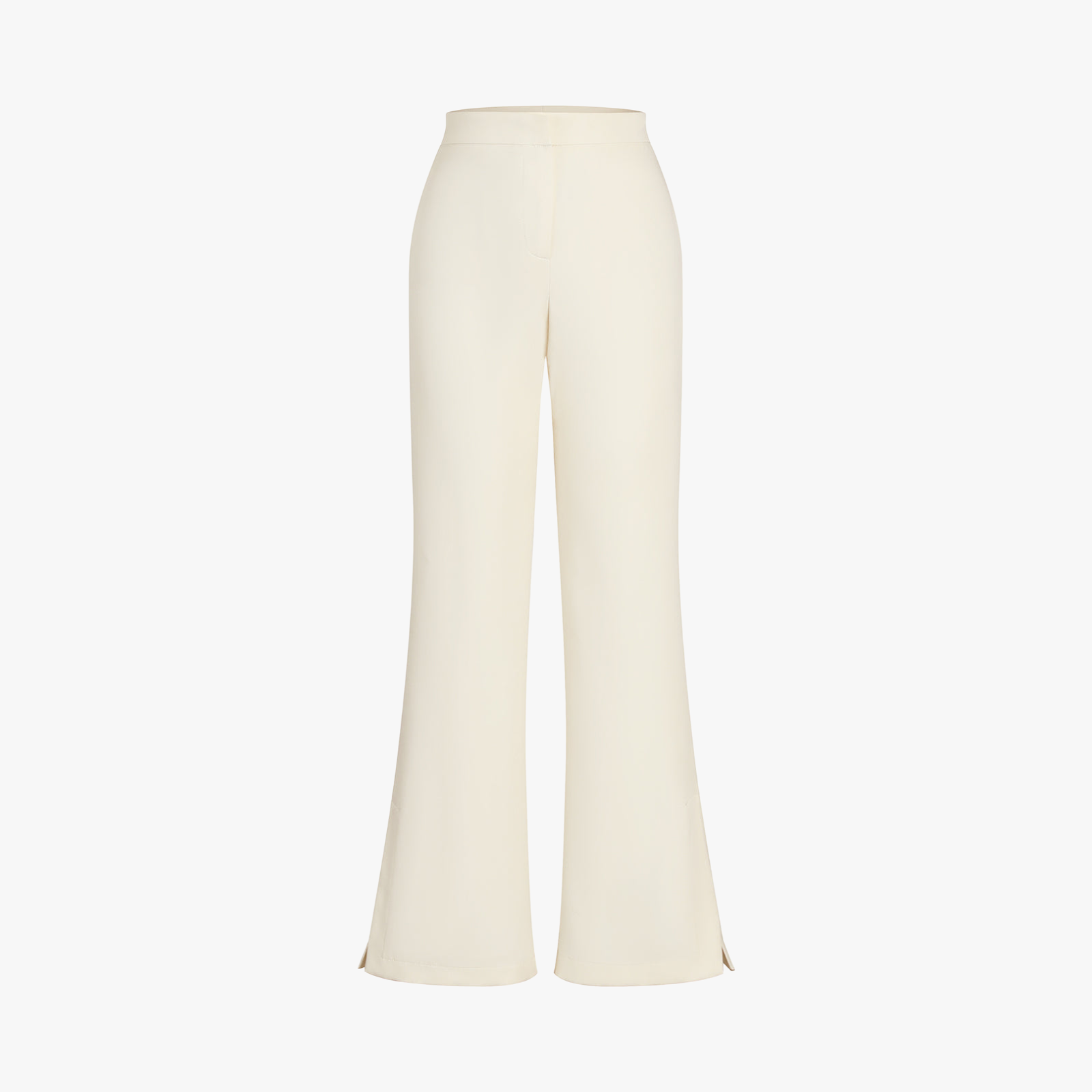 Strapless Wide-Leg Suit with Button Detail