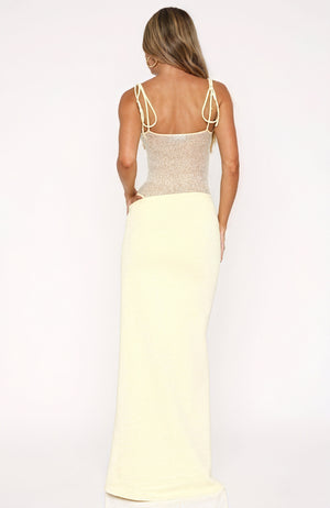 Lace Gown - Corset Bodice, Floor-Length Skirt