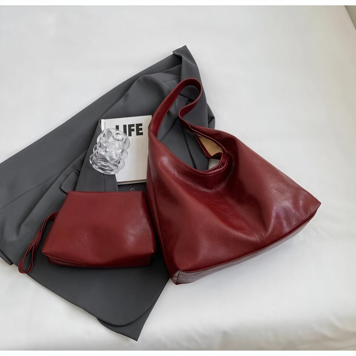 Crescent Hobo Bag - Slouchy Shoulder Design