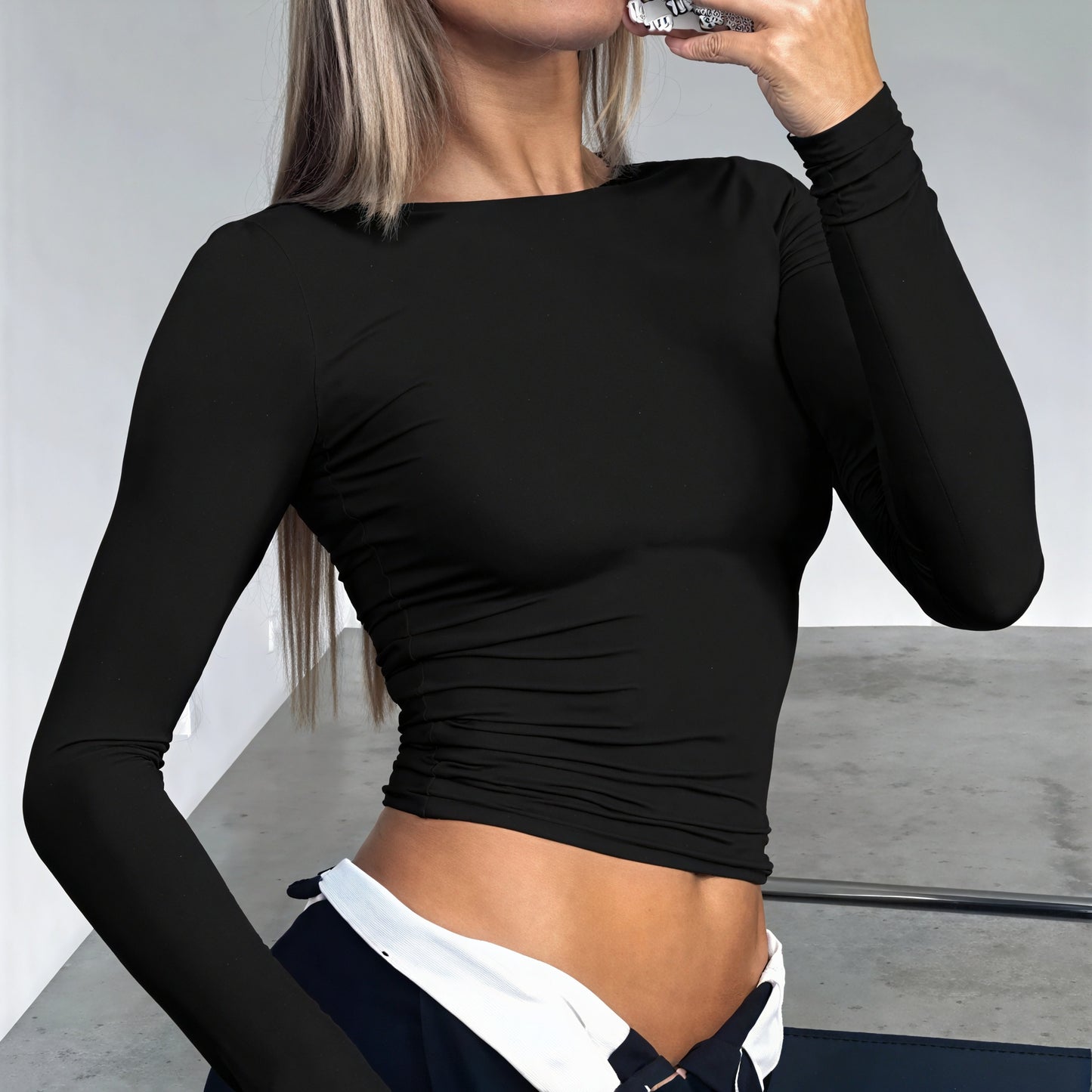 Fitted Long Sleeve Top - Modern Silhouette