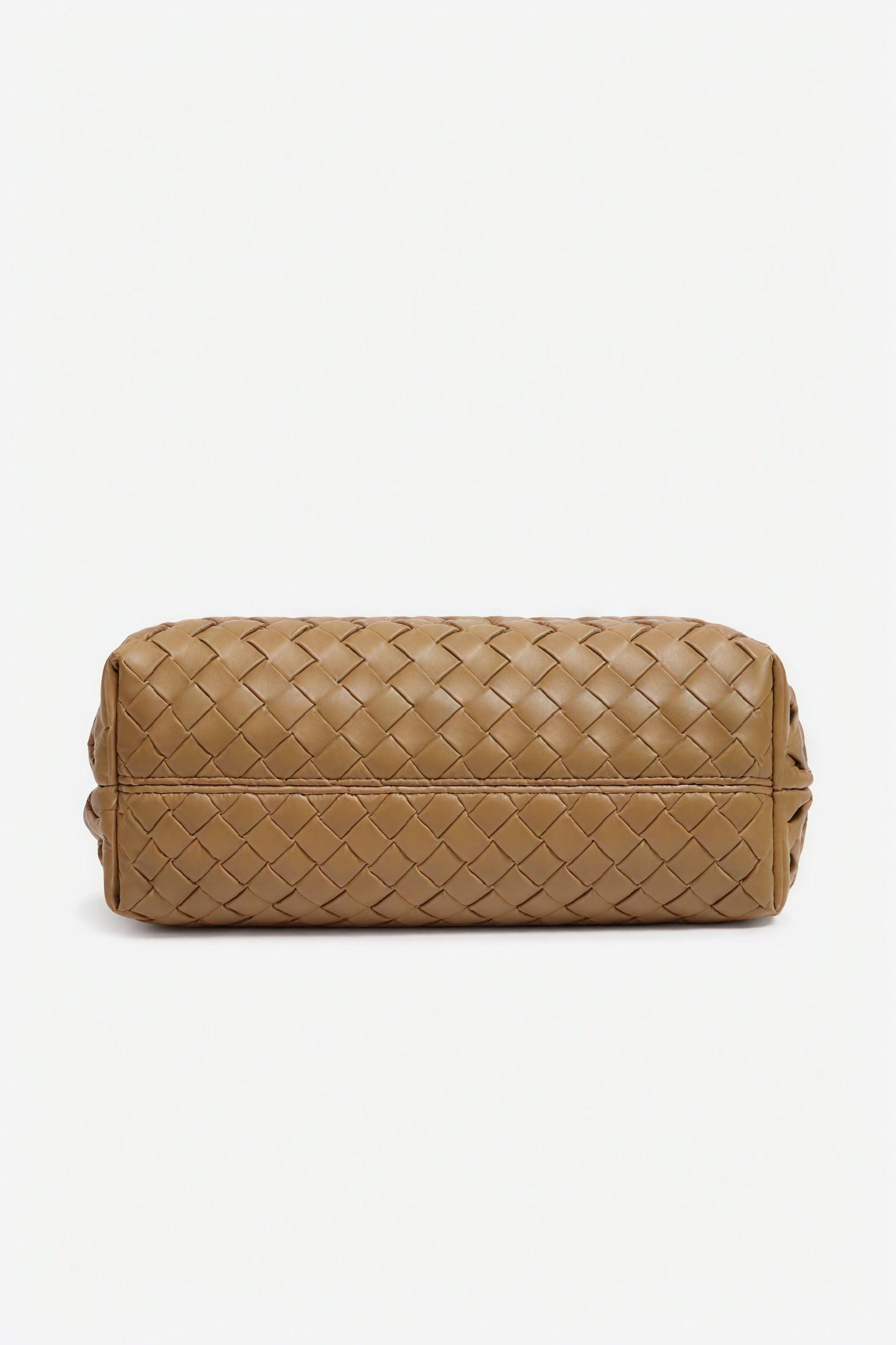 Woven Handbag - Braided Detail & Gold Clasp