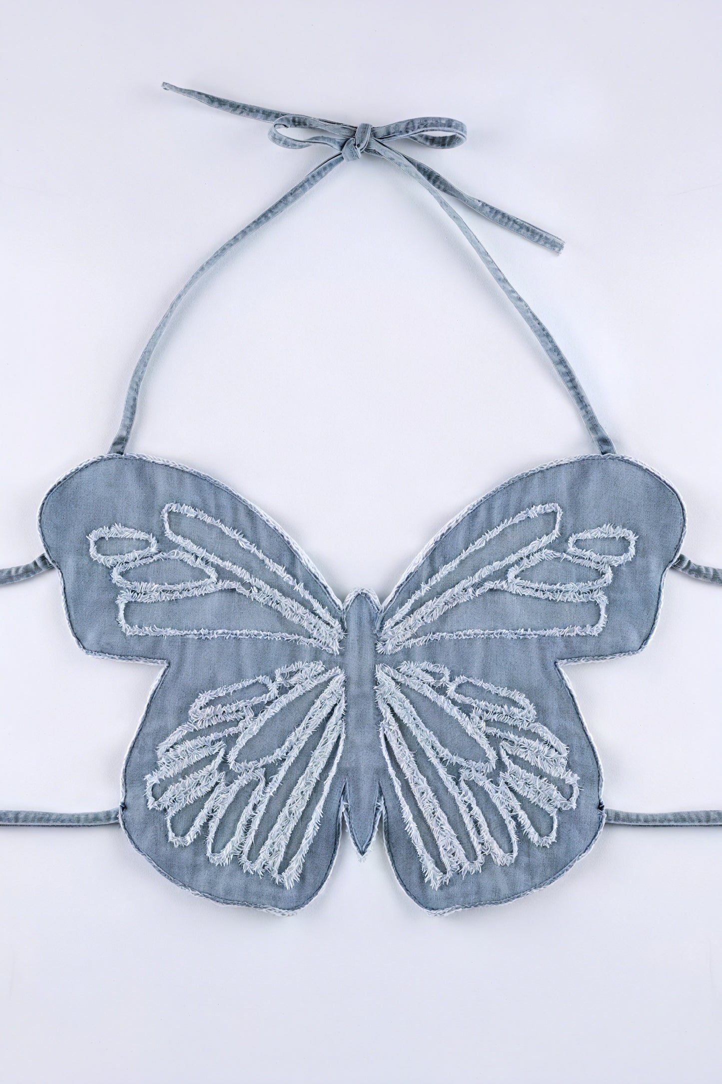 Butterfly Halter Top - Unique Perforated Design