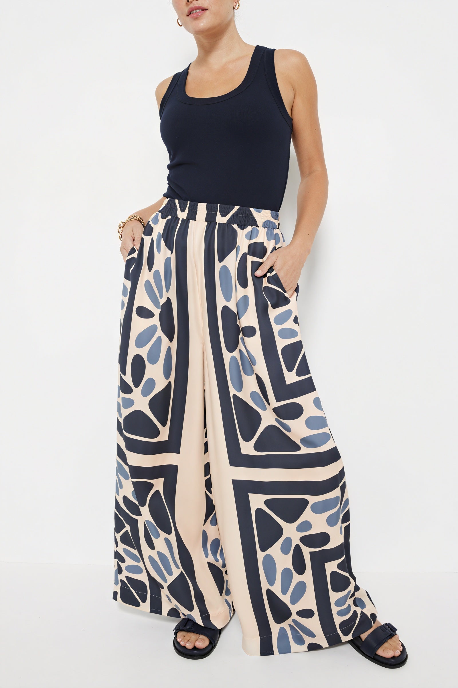 Abstract Pattern Button-Down Shirt