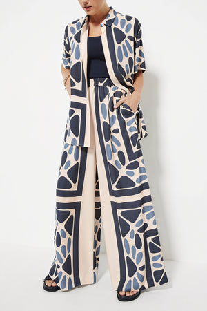 Abstract Pattern Button-Down Shirt