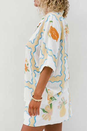 Floral Sleepwear Set - Relaxed Fit Pajamas