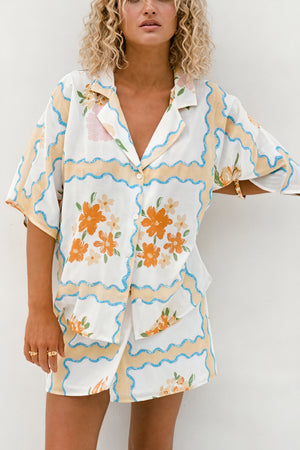 Floral Sleepwear Set - Relaxed Fit Pajamas