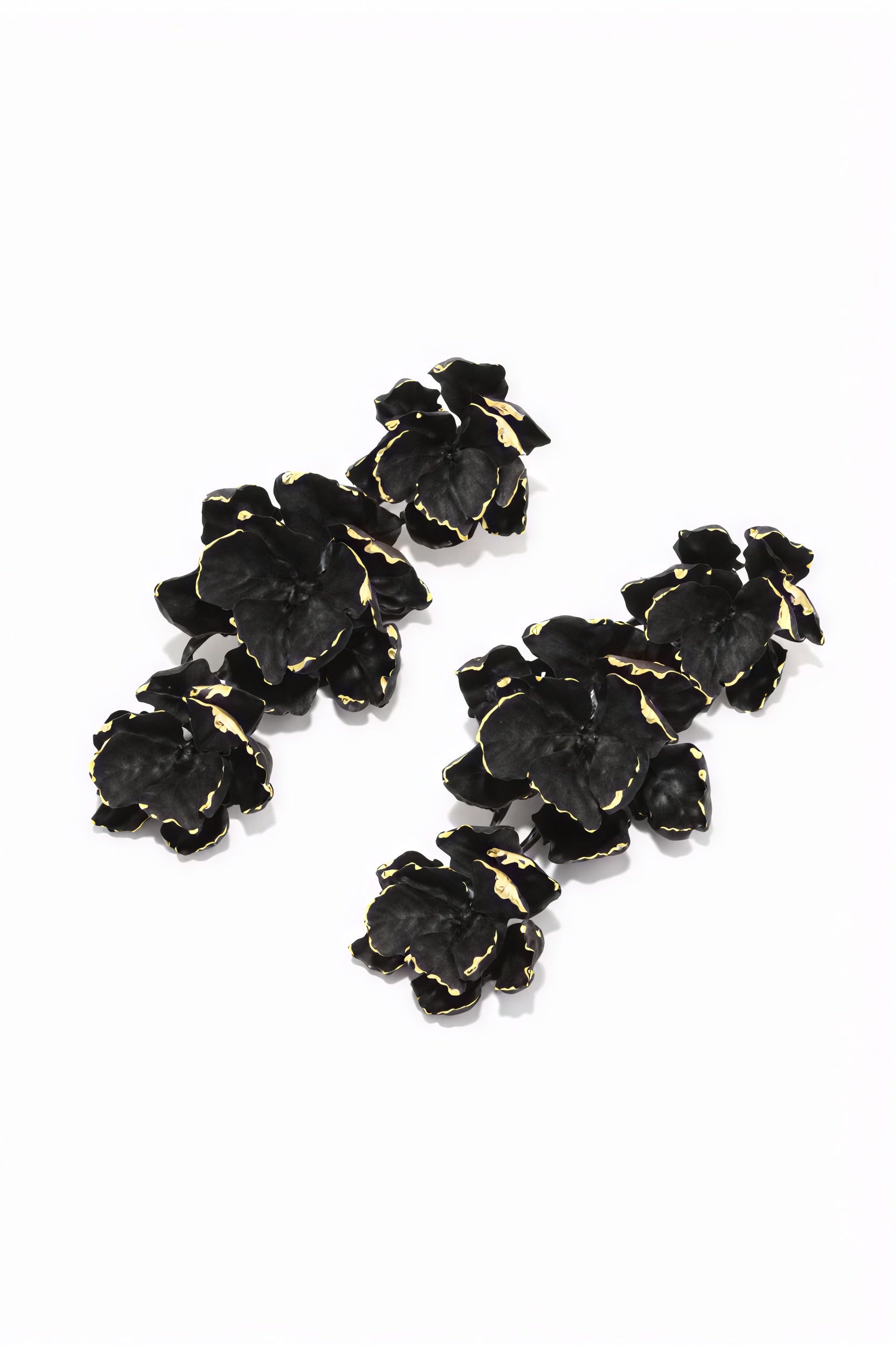 Floral Drop Earrings - Tiered Flower Design