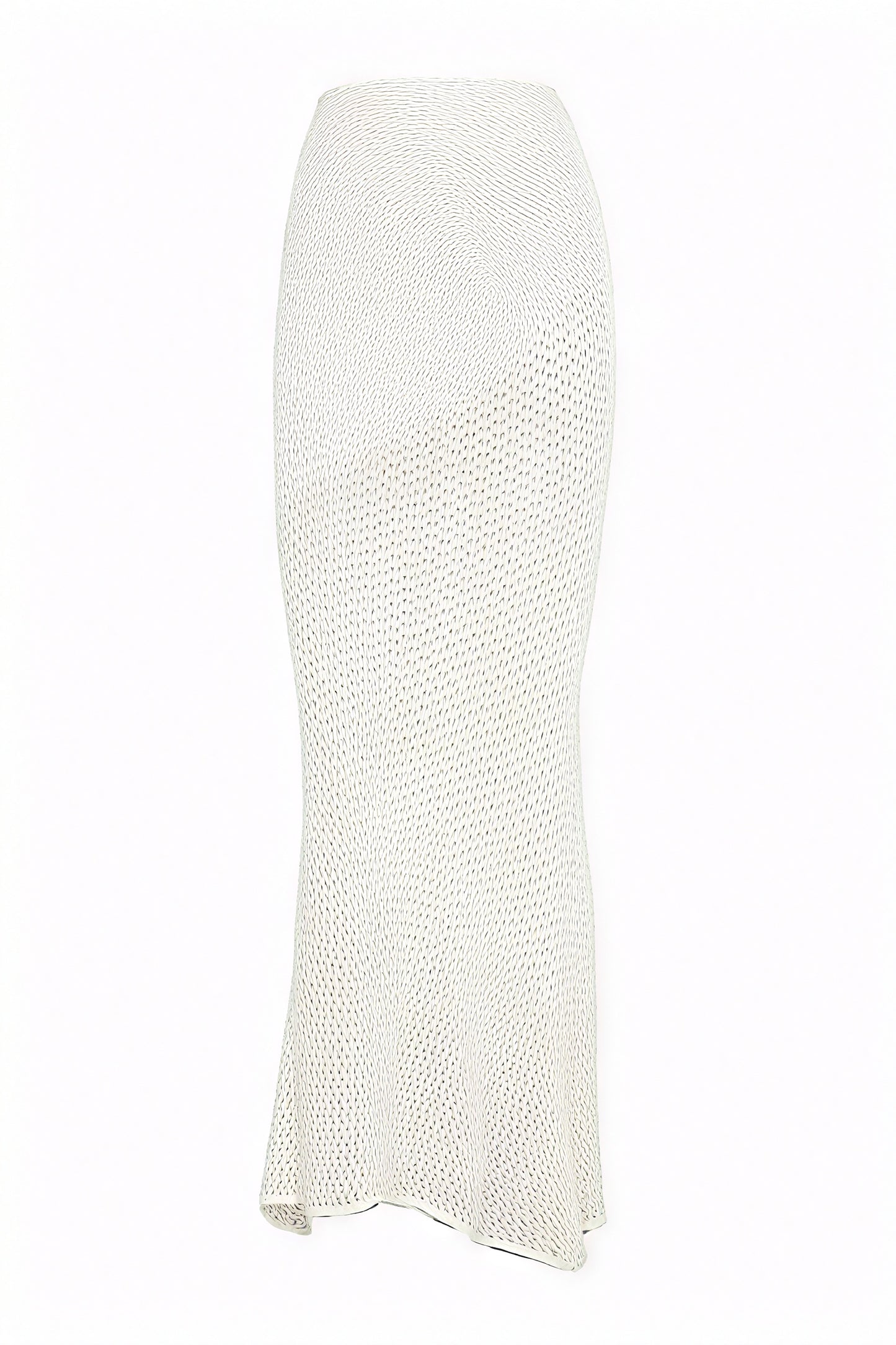 Crochet Knit Set - Keyhole Detail, Asymmetrical Skirt