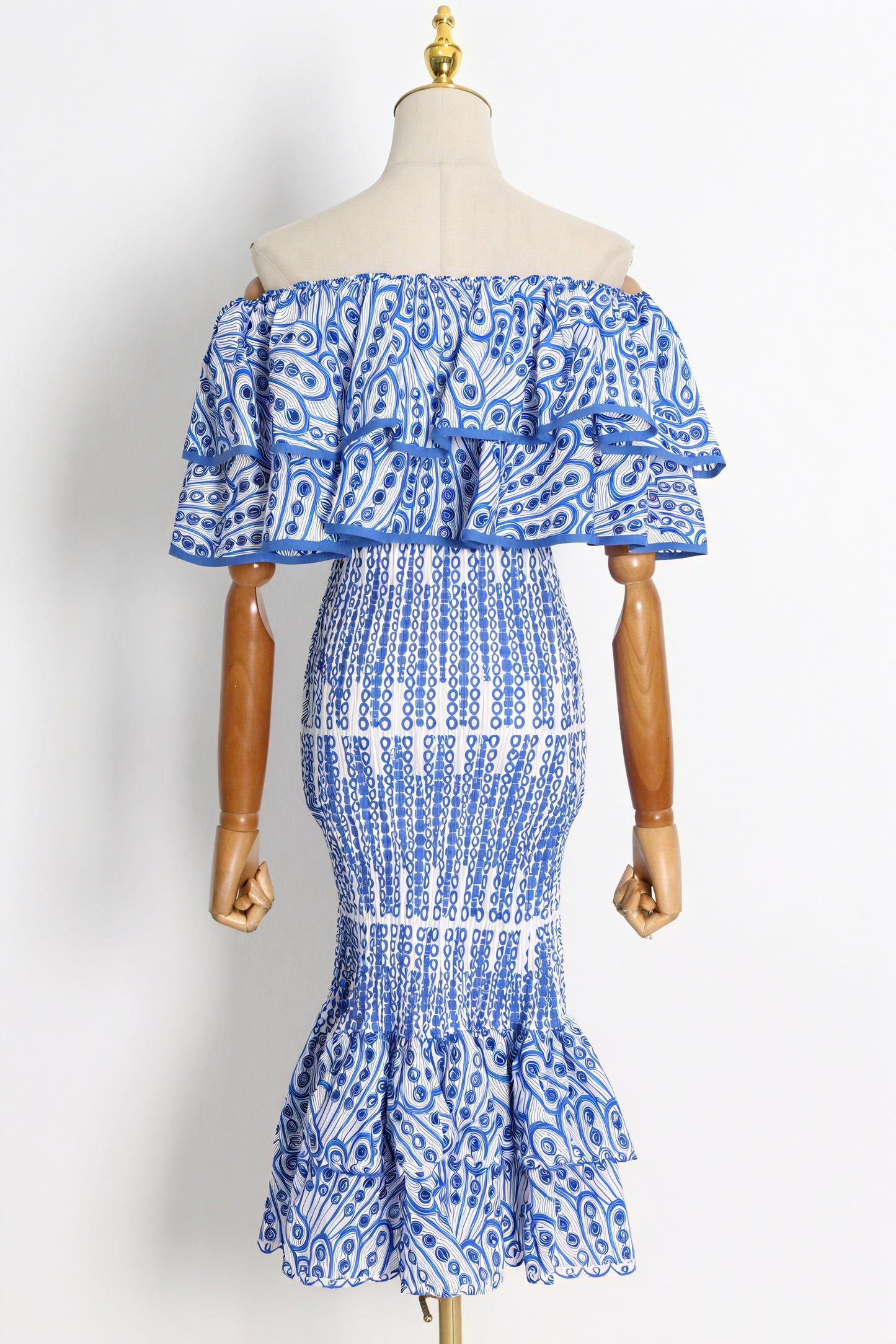 Ruffled Two-Piece Set - Embroidered Details