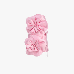 Sculptural Mini Dress - Petal Embellishments