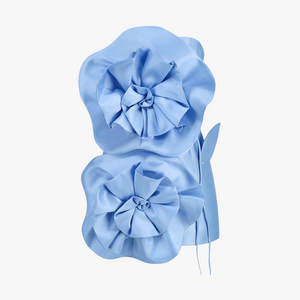 Sculptural Mini Dress - Petal Embellishments