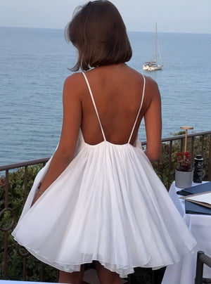Flowy V-Neck Spaghetti Strap Dress Lightweight Summer Versatile-81491-ad65e66b-9a14-4234-8ddb-8e1f05a61609