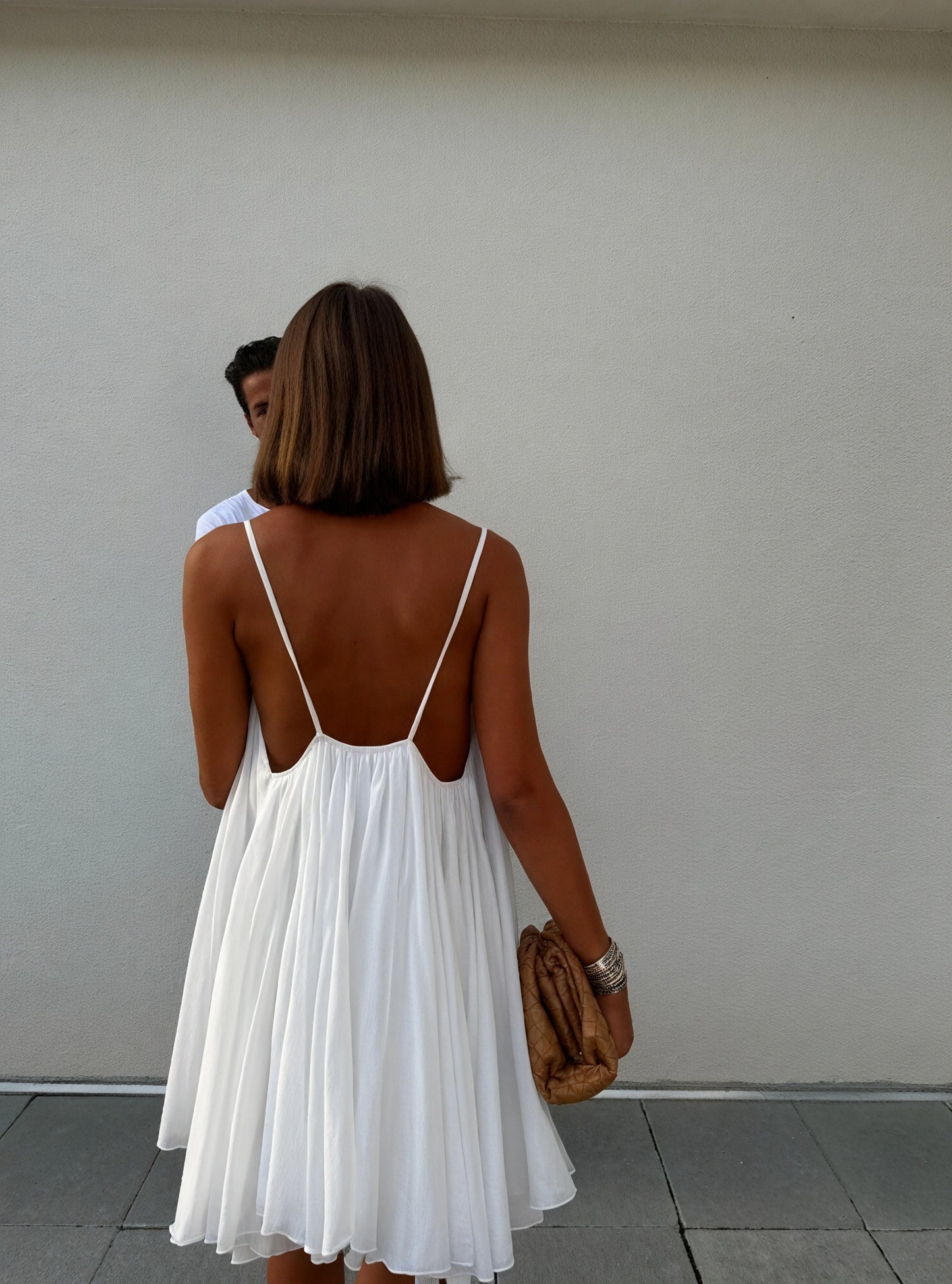 Flowy V-Neck Spaghetti Strap Dress Lightweight Summer Versatile-81491-2f902b8d-f305-4c77-ac6f-21dead4fdfac