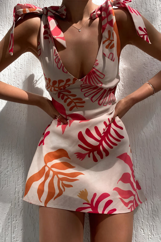 Women's Sleeveless Tie-Strap Dress Unique Print Design Effortless Summer Style-81506-794fbd20-9fb2-41c7-b0d0-07145ed73cd6