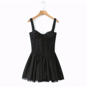 Charming Silhouette Dress with Flared Skirt