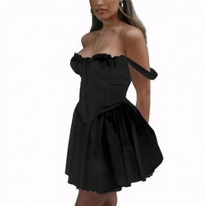 Charming Silhouette Dress with Flared Skirt