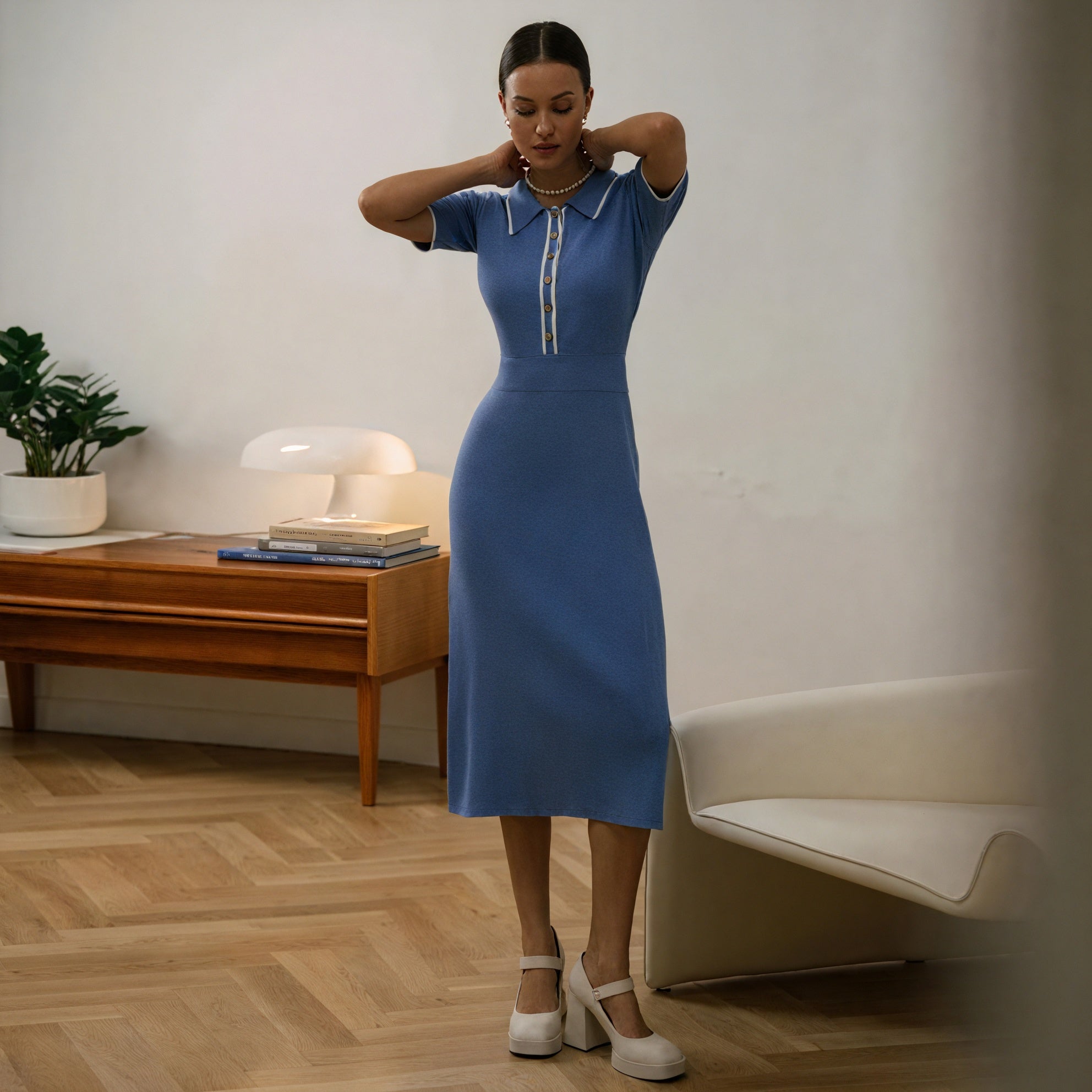 Charming Knit Dress: A Touch of Classic Sophistication