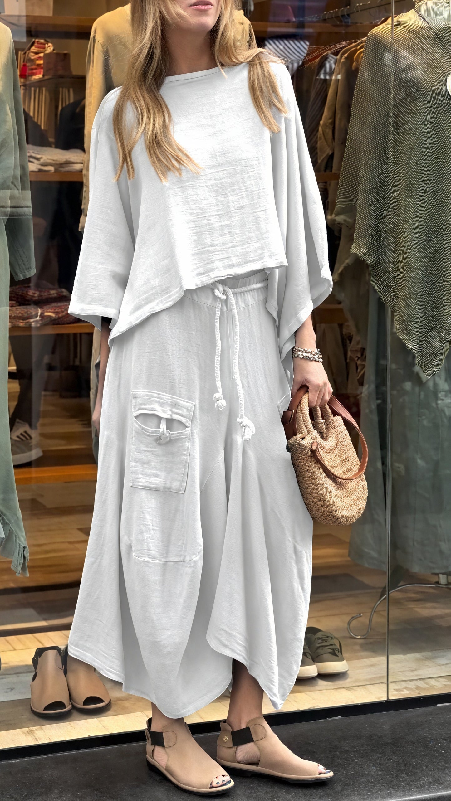 Women's Two-Piece Outfit – Relaxed Fit, Drawstring Waist, Pockets-81991-ba7f4ad5-e485-4cb9-a75d-b7944a54b6dd