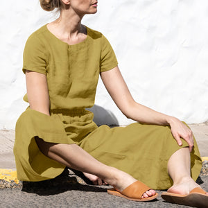 Relaxed Wide-Leg Jumpsuit - Drawstring Waist