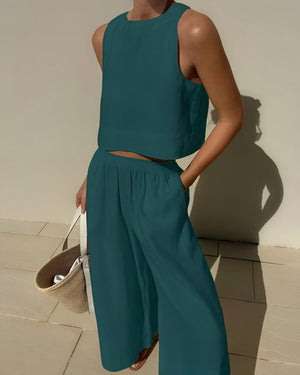 Modern Crop Top & Wide Leg Set