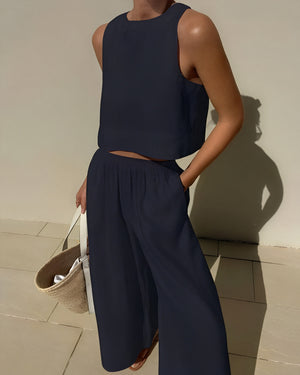 Modern Crop Top & Wide Leg Set