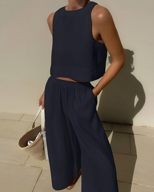 Modern Crop Top & Wide Leg Set