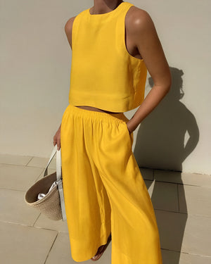 Modern Crop Top & Wide Leg Set
