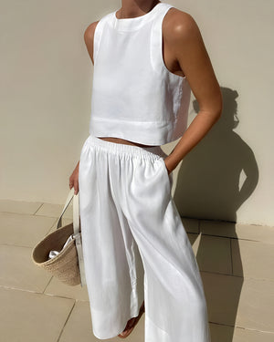 Modern Crop Top & Wide Leg Set