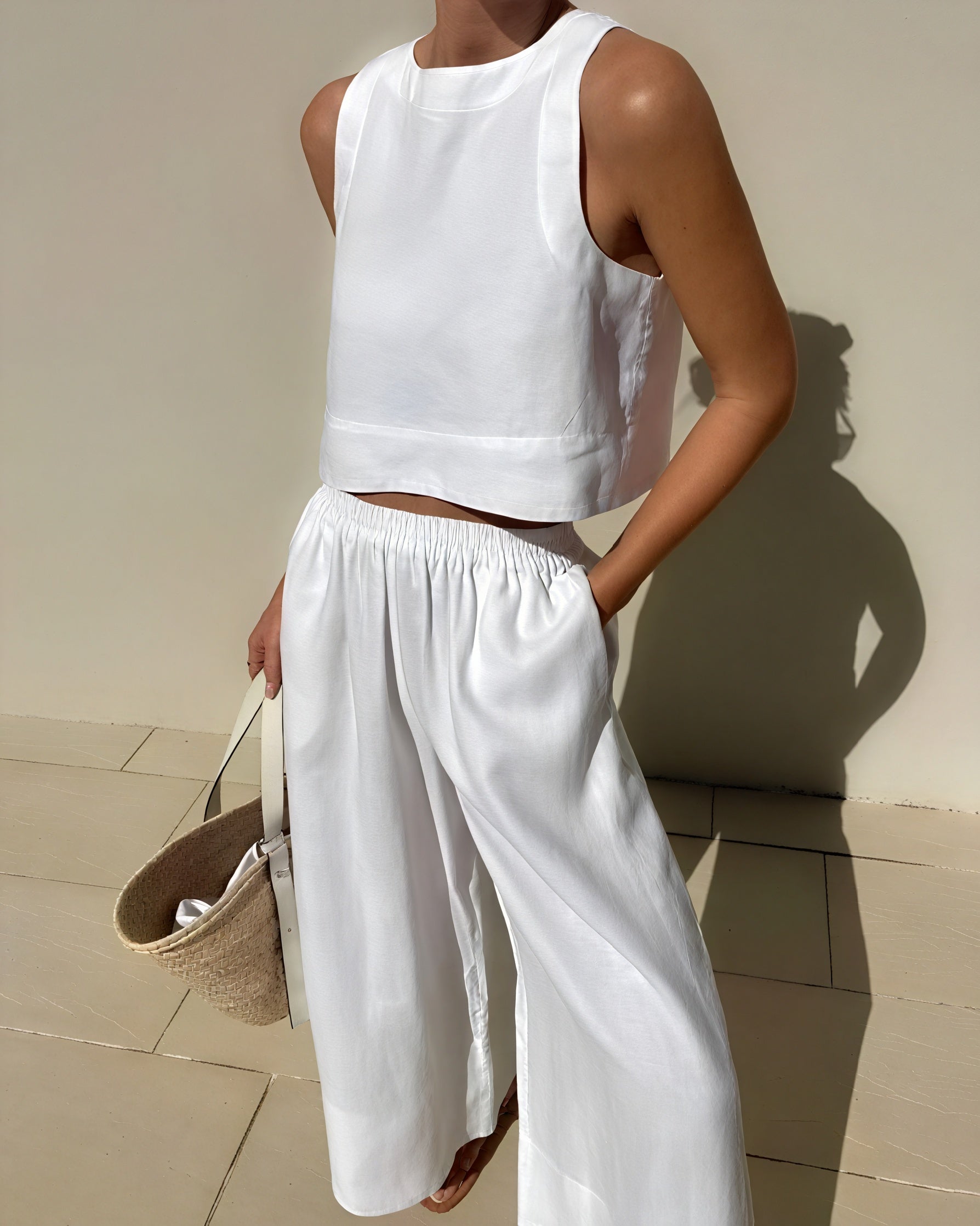 Modern Crop Top & Wide Leg Set