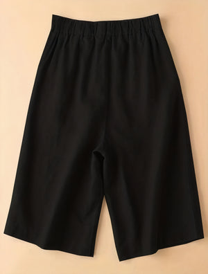 Wide-Leg Culottes - High-Waisted Modern Pant