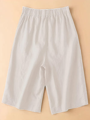 Wide-Leg Culottes - High-Waisted Modern Pant