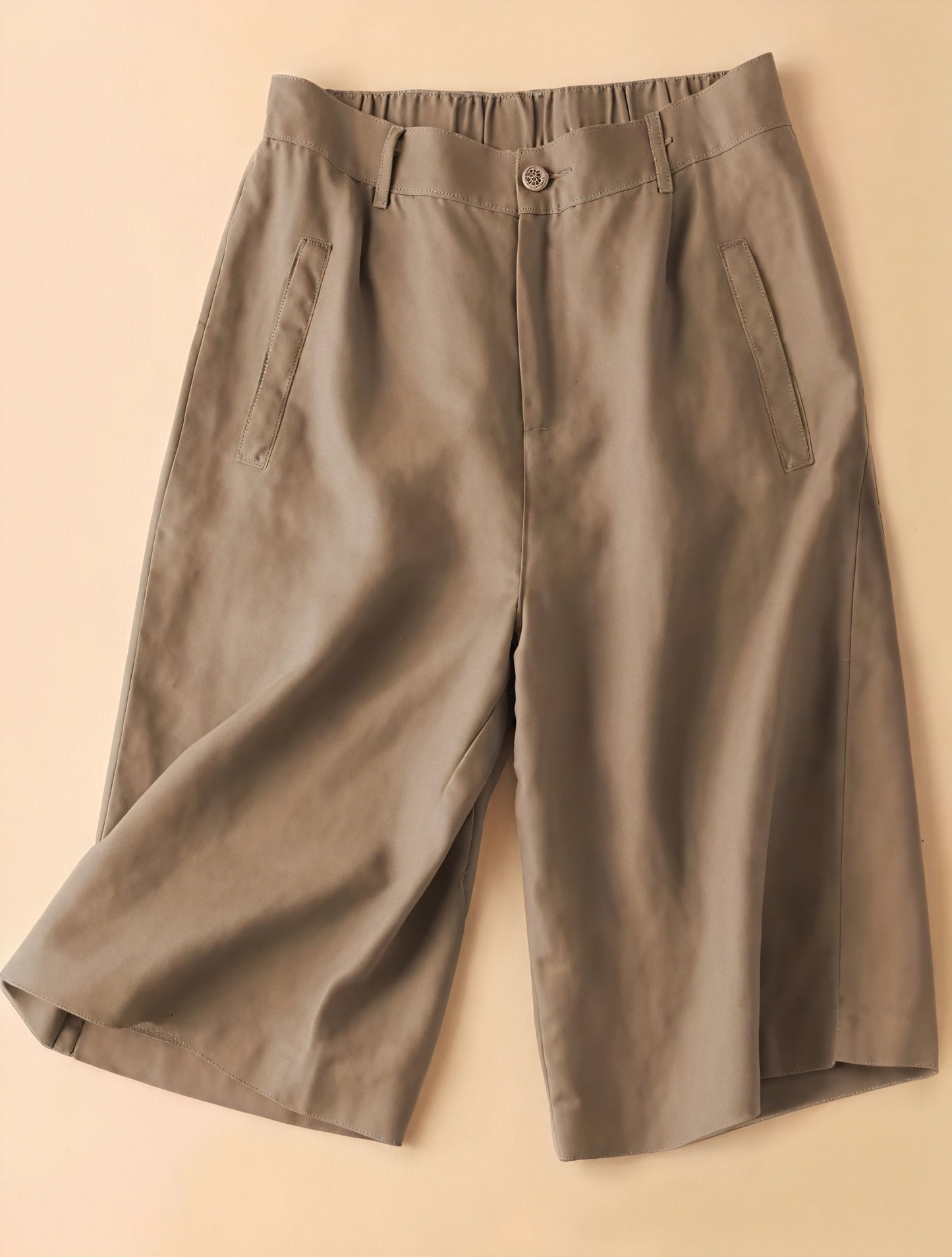 Wide-Leg Culottes - High-Waisted Modern Pant