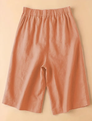 Wide-Leg Culottes - High-Waisted Modern Pant
