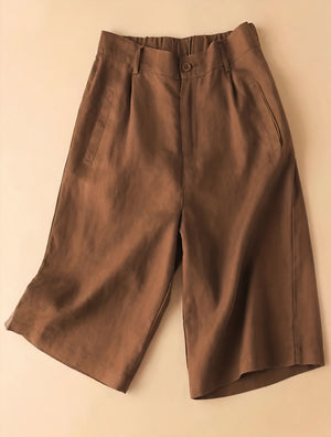 Wide-Leg Culottes - High-Waisted Modern Pant