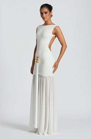 Fae Maxi Skirt - White Skirt Babyboo Fashion Premium Exclusive Design