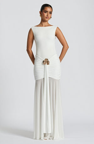 Fae Maxi Skirt - White Skirt Babyboo Fashion Premium Exclusive Design