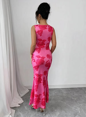 Floral Impression Dress: Timeless Elegance