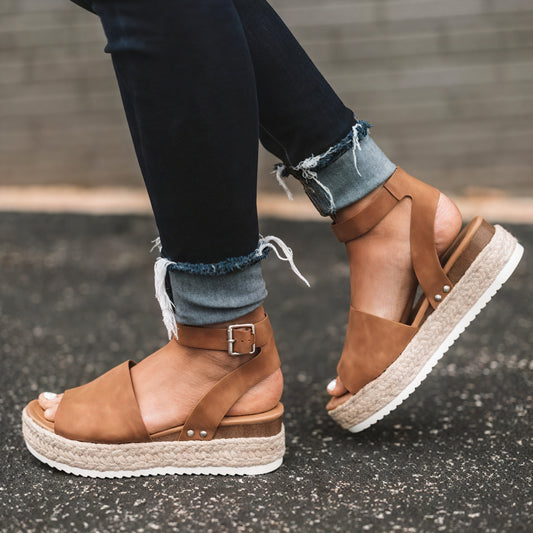 Women's Platform Espadrille Sandals with Ankle Strap Open Toe Design Summer Footwear-83252-e4f382a4-74bb-49f9-a534-378ff42e17d2
