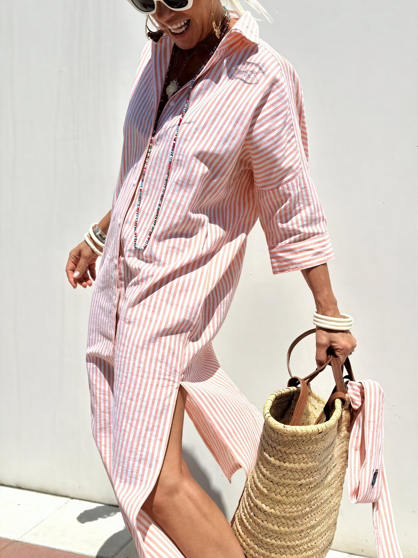 Basicfold Women's Striped Button-Down Long Sleeve Versatile Dress-83289-ed8bfd77-d708-4eac-ab3f-93bf891ce6ca