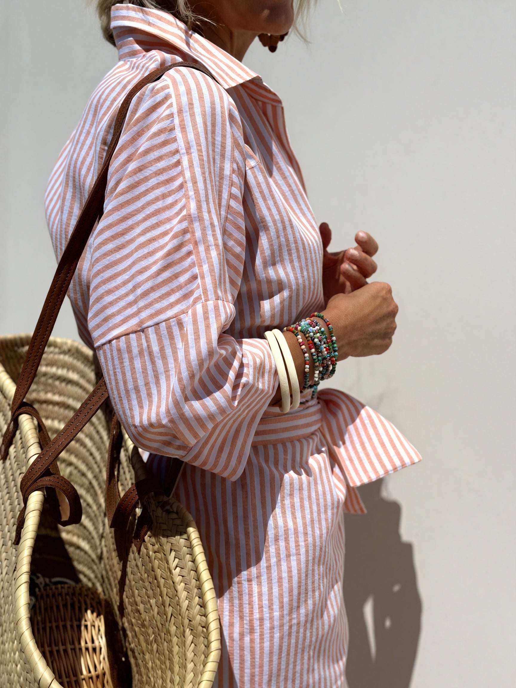 Basicfold Women's Striped Button-Down Long Sleeve Versatile Dress-83289-a691d651-1d05-4614-8b42-3478ed77cbc3