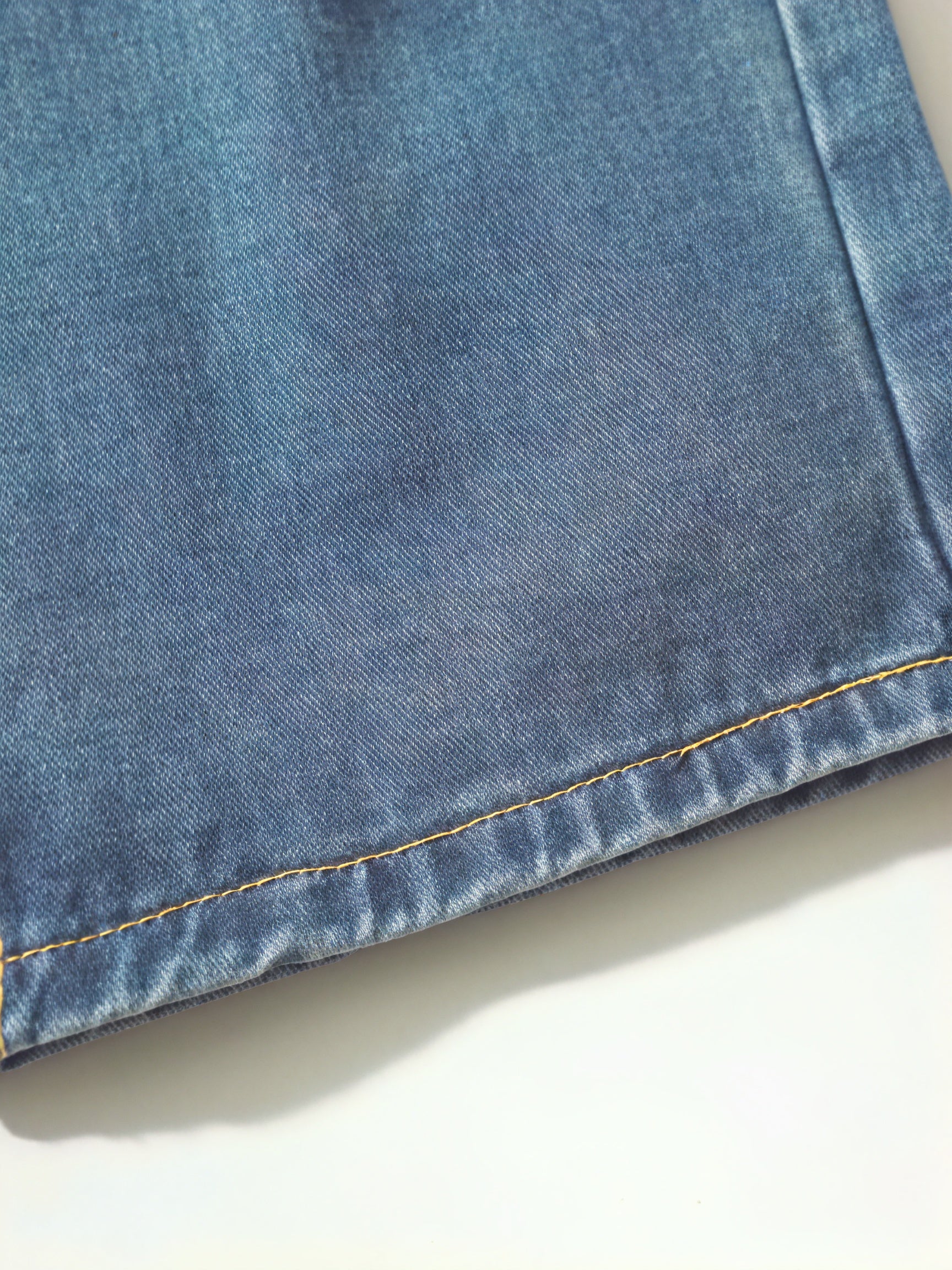 Women's Light Blue Loose Fit Jeans – Cuffed Hem, Button Fly-83359-374151d8-2adc-4511-a5fa-6f7e8e1fda02