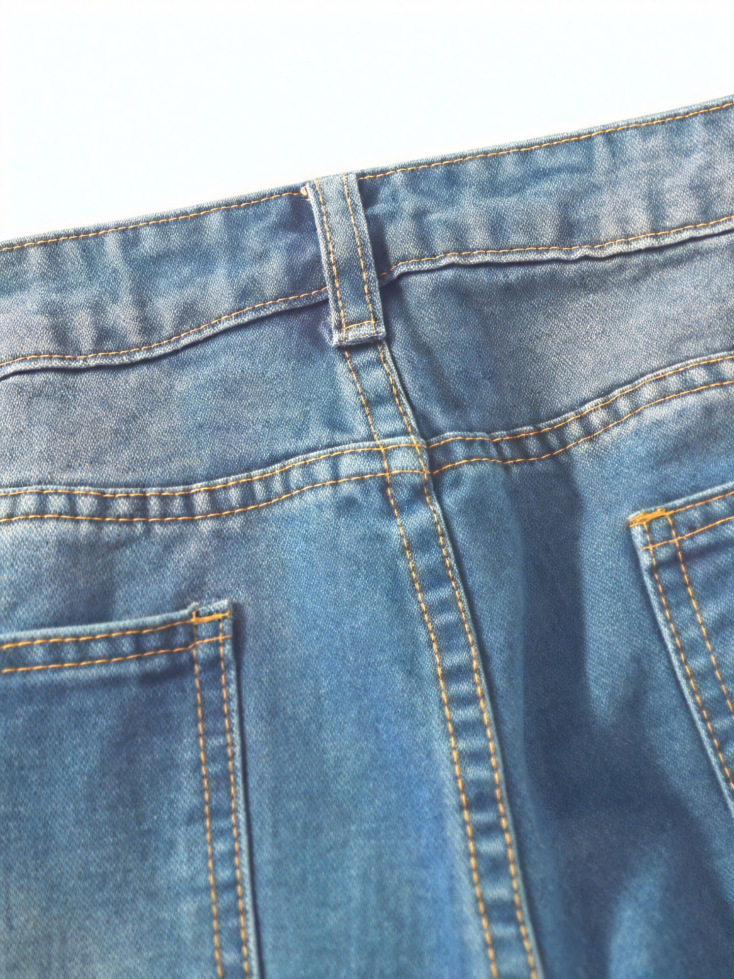 Women's Light Blue Loose Fit Jeans – Cuffed Hem, Button Fly-83359-d1f98f45-4291-49e6-b6b3-cba92a35ef9d