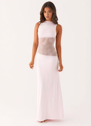Women's Sleeveless Maxi Dress – Elegant Lace Panel Design, Formal Evening Gown-83478-c1e3a9b6-cfa3-4458-9e0e-1f8c09d77774