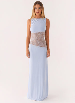 Women's Sleeveless Maxi Dress – Elegant Lace Panel Design, Formal Evening Gown-83478-81c6002d-fa81-4278-91ba-bebf65621347