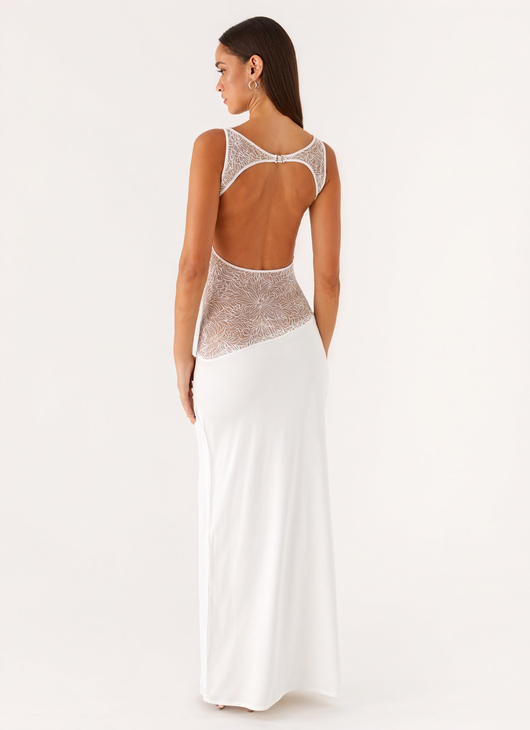 Women's Sleeveless Maxi Dress – Elegant Lace Panel Design, Formal Evening Gown-83478-30050fa9-1bf6-4871-b694-e25001f2c39e