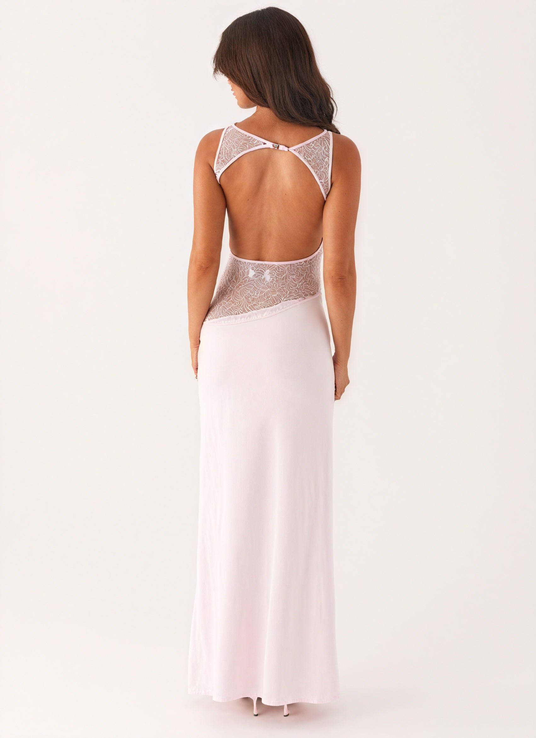 Women's Sleeveless Maxi Dress – Elegant Lace Panel Design, Formal Evening Gown-83478-b452231f-7f30-45fb-b826-9986e8f14e3d